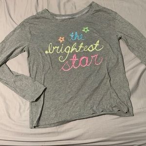 xhilaration long sleeve graphic tee shirt